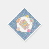 Serviette En Papier Patch Preppy Bonjour Double Chiffres 10e Anniversa (Coin)