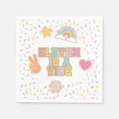 Serviette En Papier Patch Preppy Eleven est un Vibe 11e anniversaire (Devant)