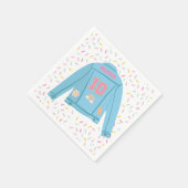 Serviette En Papier Patch Preppy Jean Jacket 10e anniversaire (Coin)