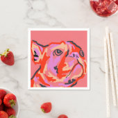 Serviette En Papier Patched avec amour (En situation)