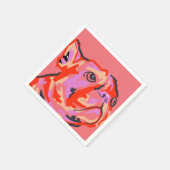 Serviette En Papier Patched avec amour (Coin)