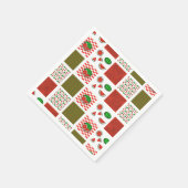 Serviette En Papier Patchwork de pastèque (Coin)