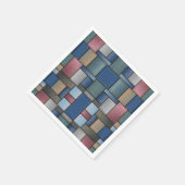 Serviette En Papier Patchwork Denim (Coin)
