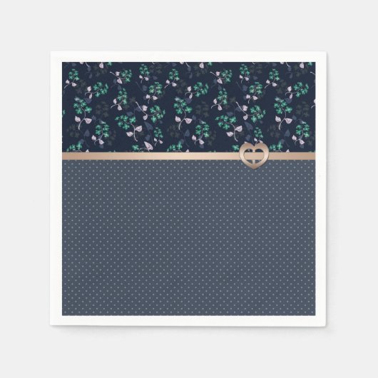 Serviette En Papier Patchwork, Rétro (Devant)