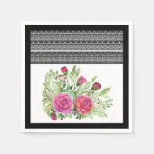 Serviette En Papier patchwork rustique, patchwork (Devant)