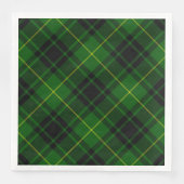 Serviette En Papier Pâte verte de tartan MacArthur (Devant)