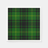 Serviette En Papier Pâte verte de tartan MacArthur (Devant)