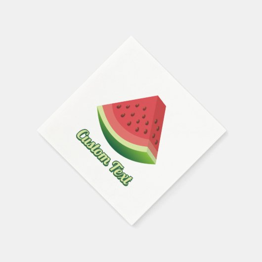 Serviette En Papier Pâtes de pastèque (Coin)