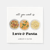 Serviette En Papier Pâtes | Partie d'engagement (Devant)