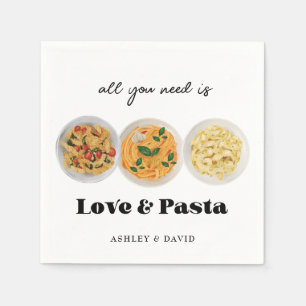 Serviette En Papier Pâtes Partie d'engagement