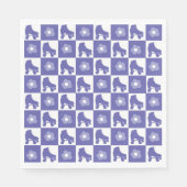 Serviette En Papier Patinage à rouleaux À damiers violet (Devant)