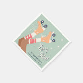 Serviette En Papier Patinage à rouleaux mignon fête d'anniversaire (Coin)