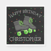 Serviette En Papier Patinage à rouleaux pour garçon Anniversaire (Devant)