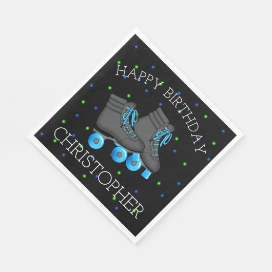 Serviette En Papier Patinage à rouleaux pour garçon Anniversaire (Coin)