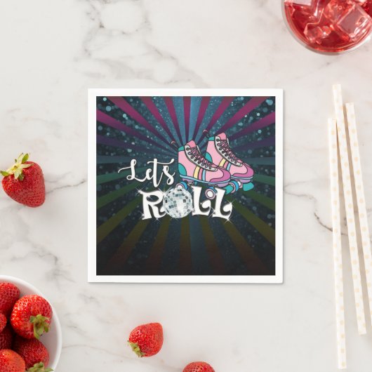Serviette En Papier Patinage à roulettes Anniversaire (En situation)