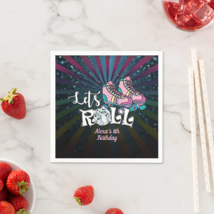 Serviette En Papier Patinage à roulettes Anniversaire Napkin - Custom