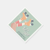 Serviette En Papier Patinage à roulettes cool fête d'anniversaire (Coin)