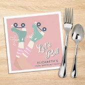 Serviette En Papier Patinage à roulettes fête d'anniversaire