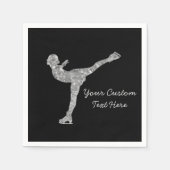 Serviette En Papier Patinage artistique personnalisé Patinage sur glac (Devant)