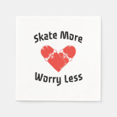 Serviette En Papier Patinage Plus Inquiète Moins - Patinage Drôle (Devant)