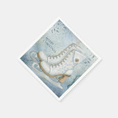 Serviette En Papier Patinage sur glace de Noël (Coin)