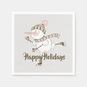 Serviette En Papier Patinage sur glace de Whimsical