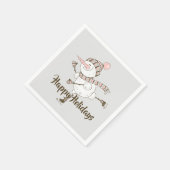 Serviette En Papier Patinage sur glace de Whimsical (Coin)