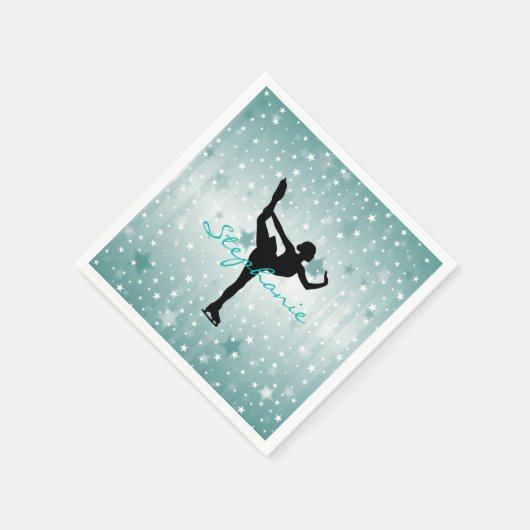 Serviette En Papier Patinage sur glace - Papier à Party Napkins (Coin)