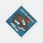 Serviette En Papier Patinage sur glace pour garçon Anniversaire (Coin)