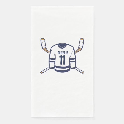 Serviette En Papier Patinage sur la glace Hockey Papier Napkin (Devant)