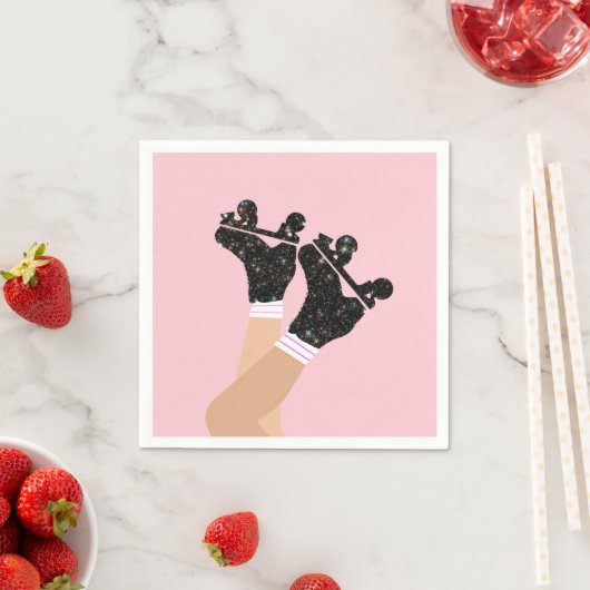 Serviette En Papier Patins à rouleaux de l'univers cool Derby Patins c (En situation)