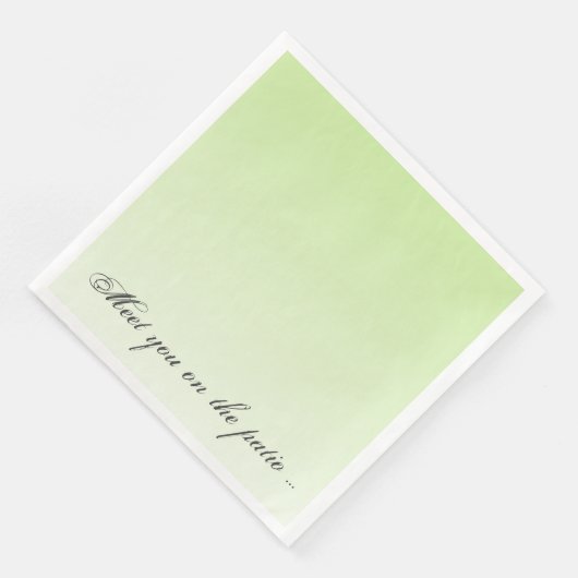 Serviette En Papier Patio vert céleri clair (Coin)