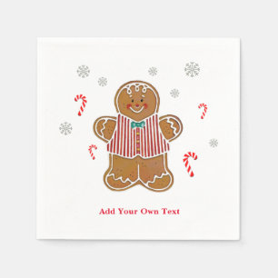 Serviette En Papier Pâtisserie de Noël au Gingembre & Fête de la Menth