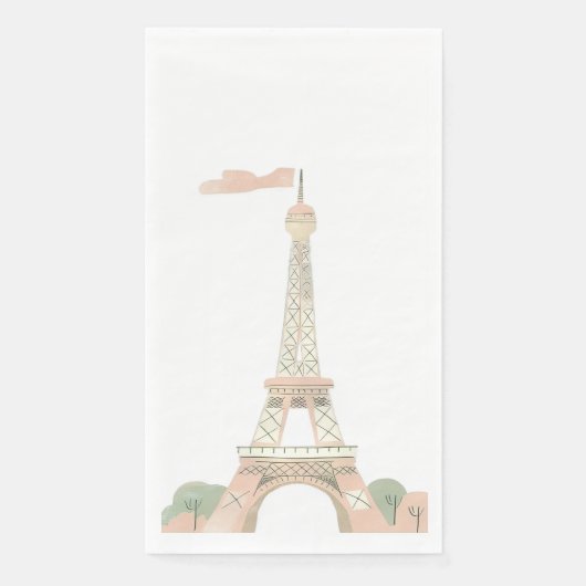 Serviette En Papier Pâtisserie Paris (Devant)