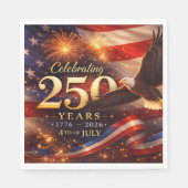 Serviette En Papier Patriotic 250th Anniversary (Devant)