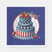 Serviette En Papier Patriotic And Sassy Celebration  (Devant)
