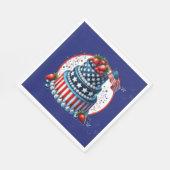 Serviette En Papier Patriotic And Sassy Celebration  (Coin)