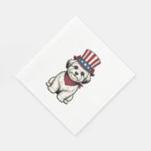 Serviette En Papier Patriotic Dog Vintage Engraving Vector Design_1 (Coin)