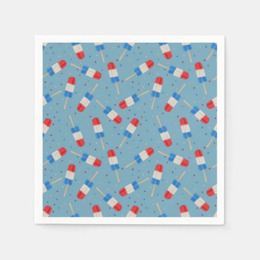 Serviette En Papier Patriotic Popsicles (Devant)