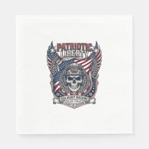 Serviette En Papier Patriotique 1776 Hors Route Camion Monstre Crâne L