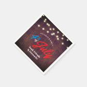 Serviette En Papier Patriotique 4 juillet Russe (Coin)