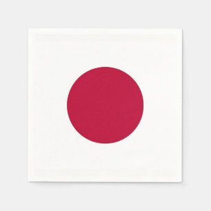 Serviette En Papier Patriotique en papier avec drapeau japonais