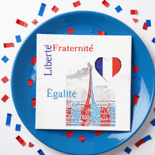Serviette En Papier Patriotique français