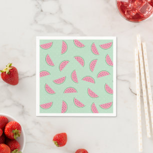 Serviette En Papier Patteries Tropical Fruit Paint Splatter