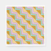 Serviette En Papier Pattern Pastel Easter Zig Zag (Devant)