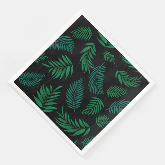 Serviette En Papier Pattern Tropical Leaves (Coin)
