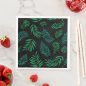 Serviette En Papier Pattern Tropical Leaves (En situation)
