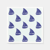 Serviette En Papier Patterns bleus (Devant)