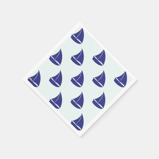 Serviette En Papier Patterns bleus (Coin)