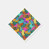 Serviette En Papier Patterns d'Animal Silhouette (Coin)